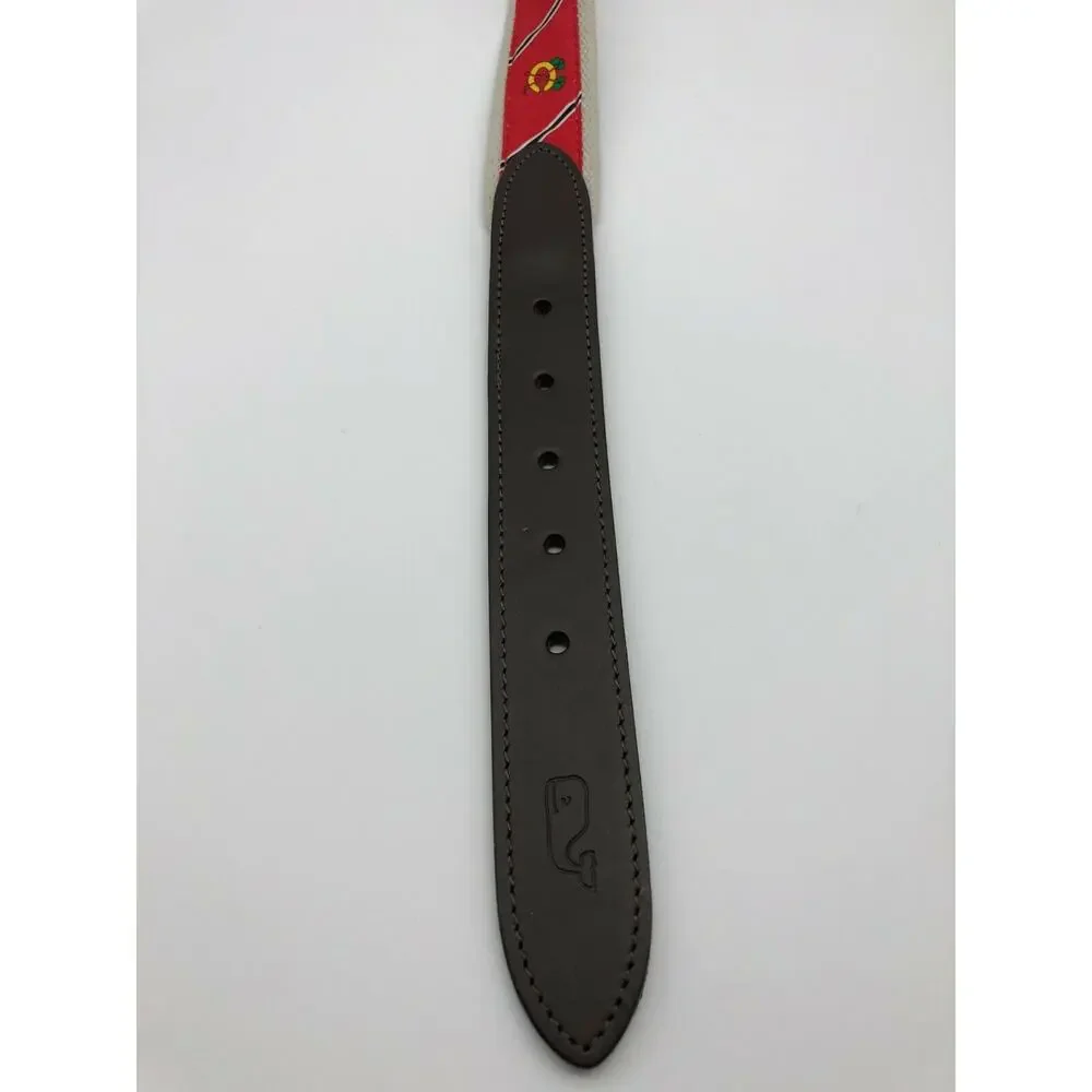 Vineyard Vines Chicago Blackhawks Men's Belt Size 32 NWT MSRP $58